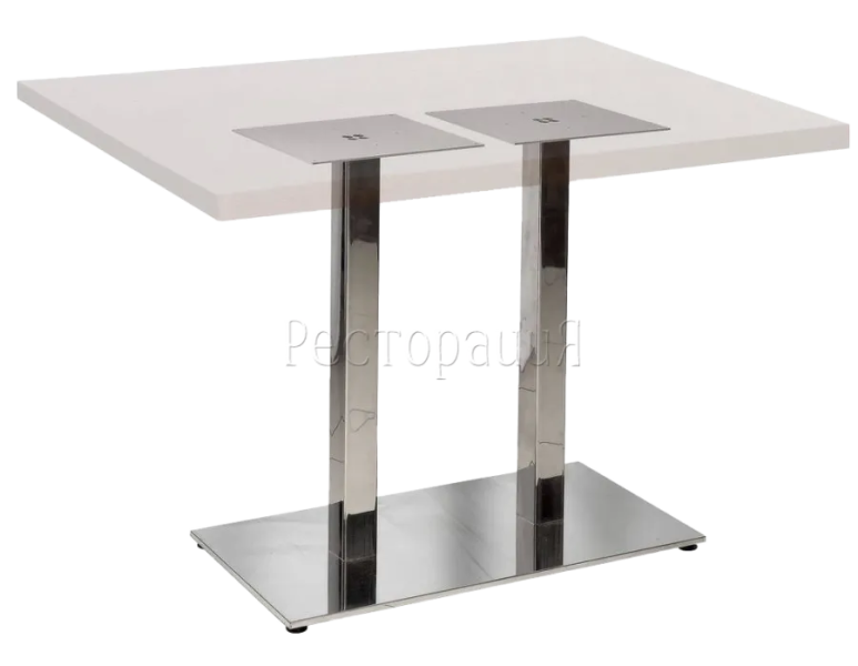 Подстолье Harvey Square Double LU-Inox