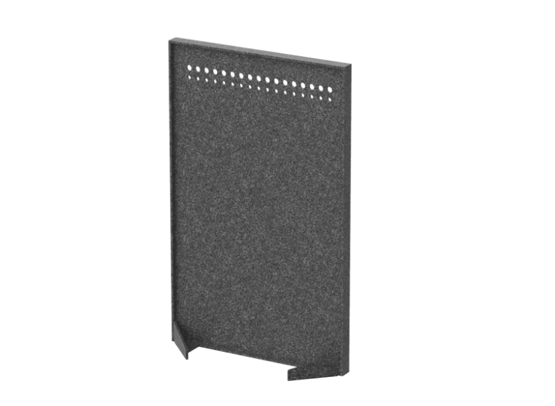 Перегородка с декором   "Фритты" 80х40х140 (06 Мокрый асфальт)