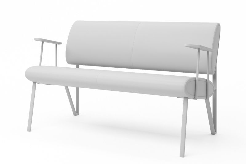 Банкетка со спинкой Si-Line L26-2S-3